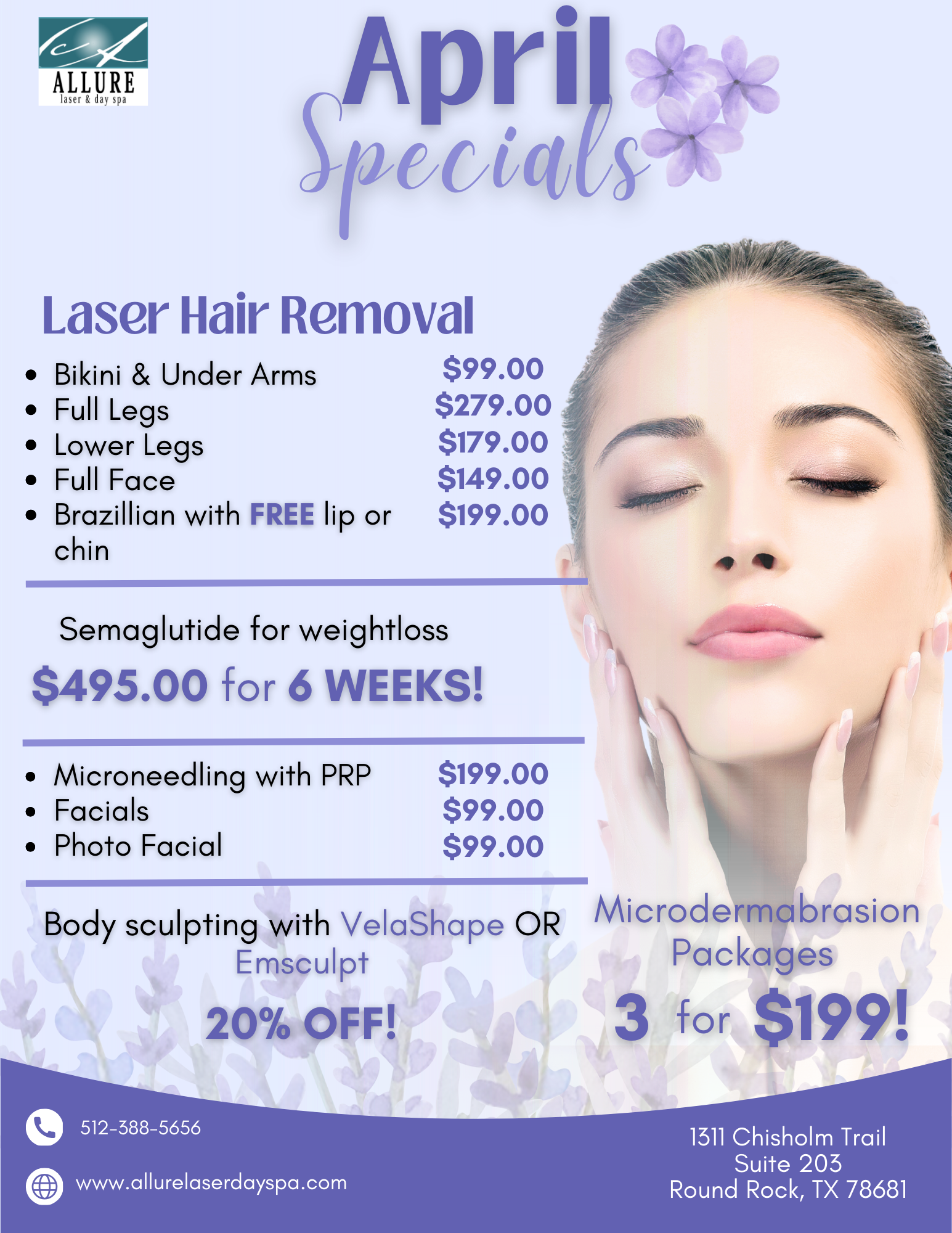 July Monthly Specials