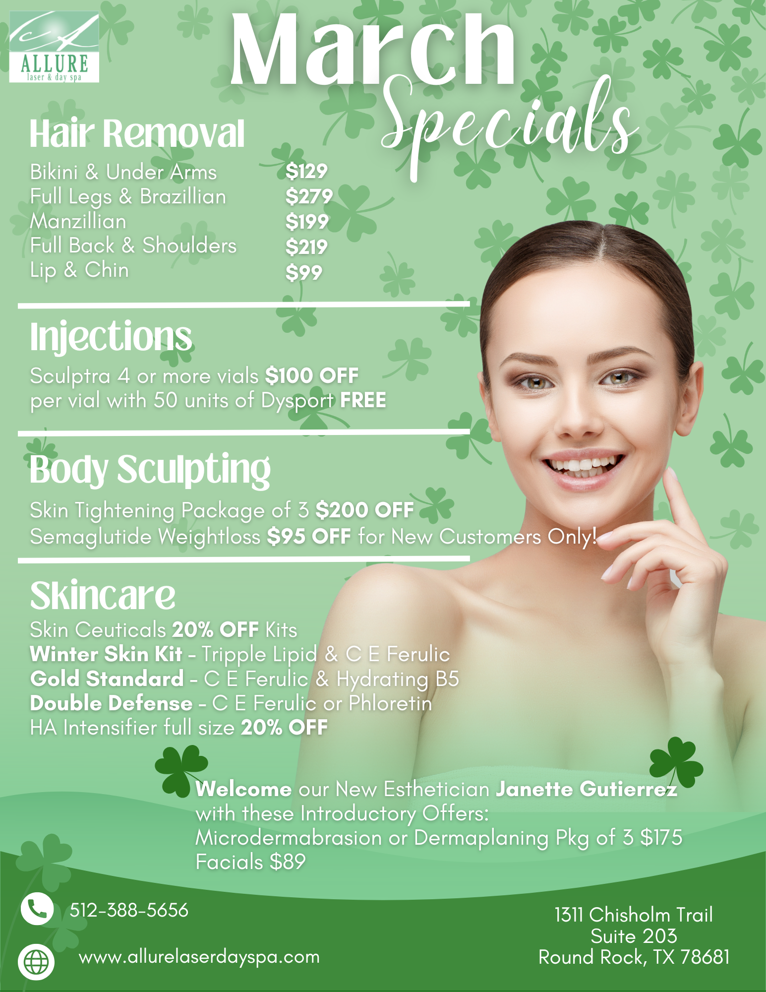 July Monthly Specials