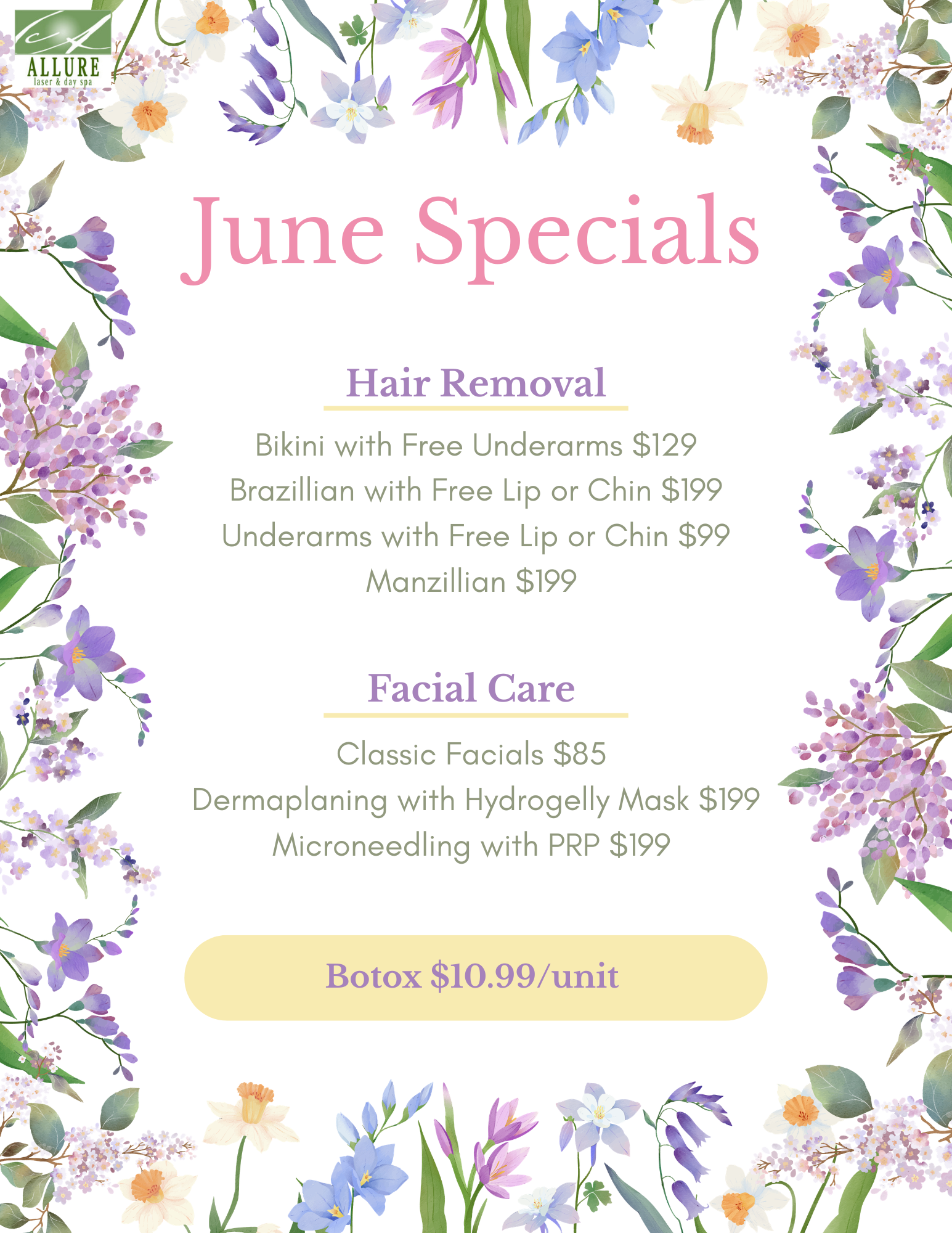 Allure June Specials