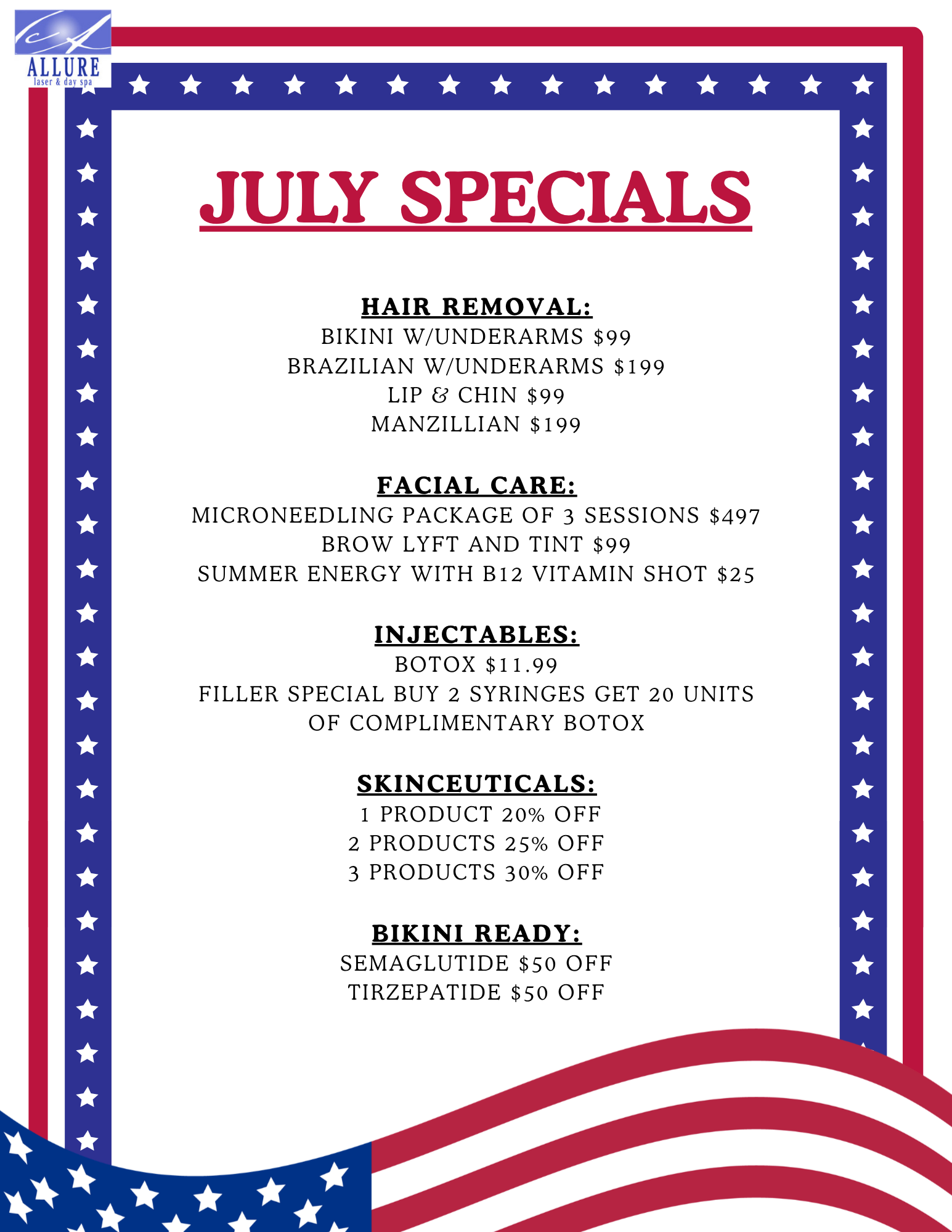 Allure July 4th theme